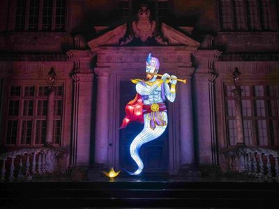 Aladdin’s Lamp / Genie Lantern Figure