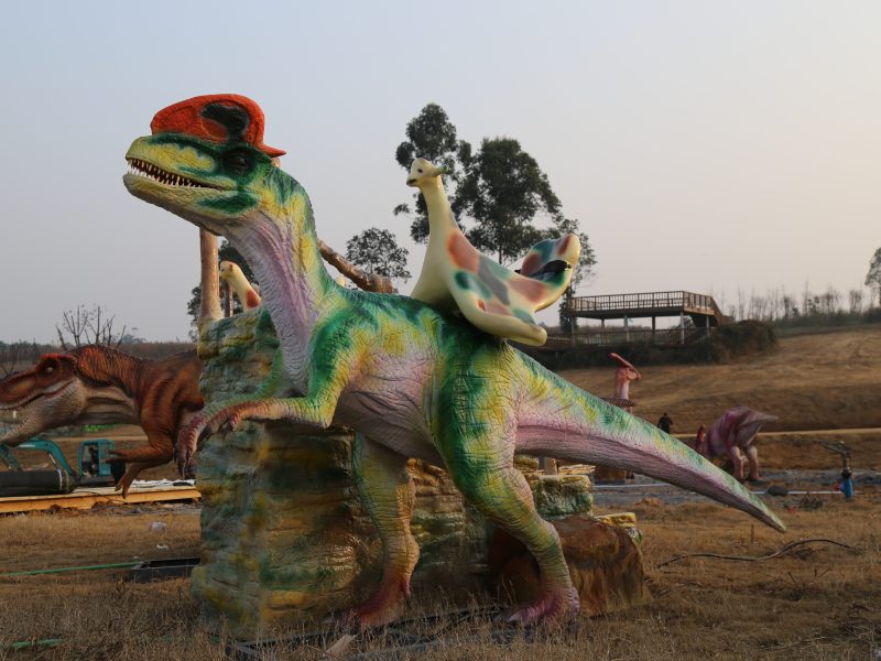 Premium Dinosaur Ride Machine — 4-Seat Coin-Operated Family Dinosaur Ride for Shopping Malls
