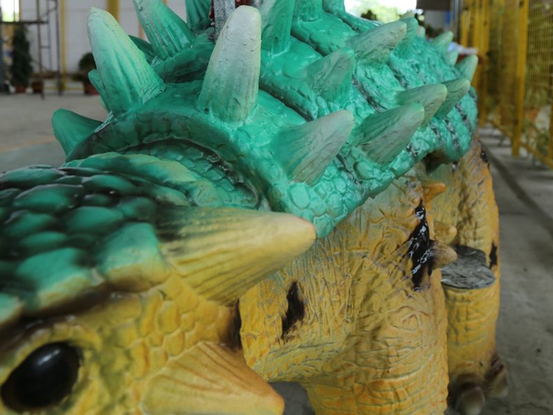 Animatronic Dinosaur Ride-On — Coin-Operated Children’s Ride for Amusement Parks & Malls