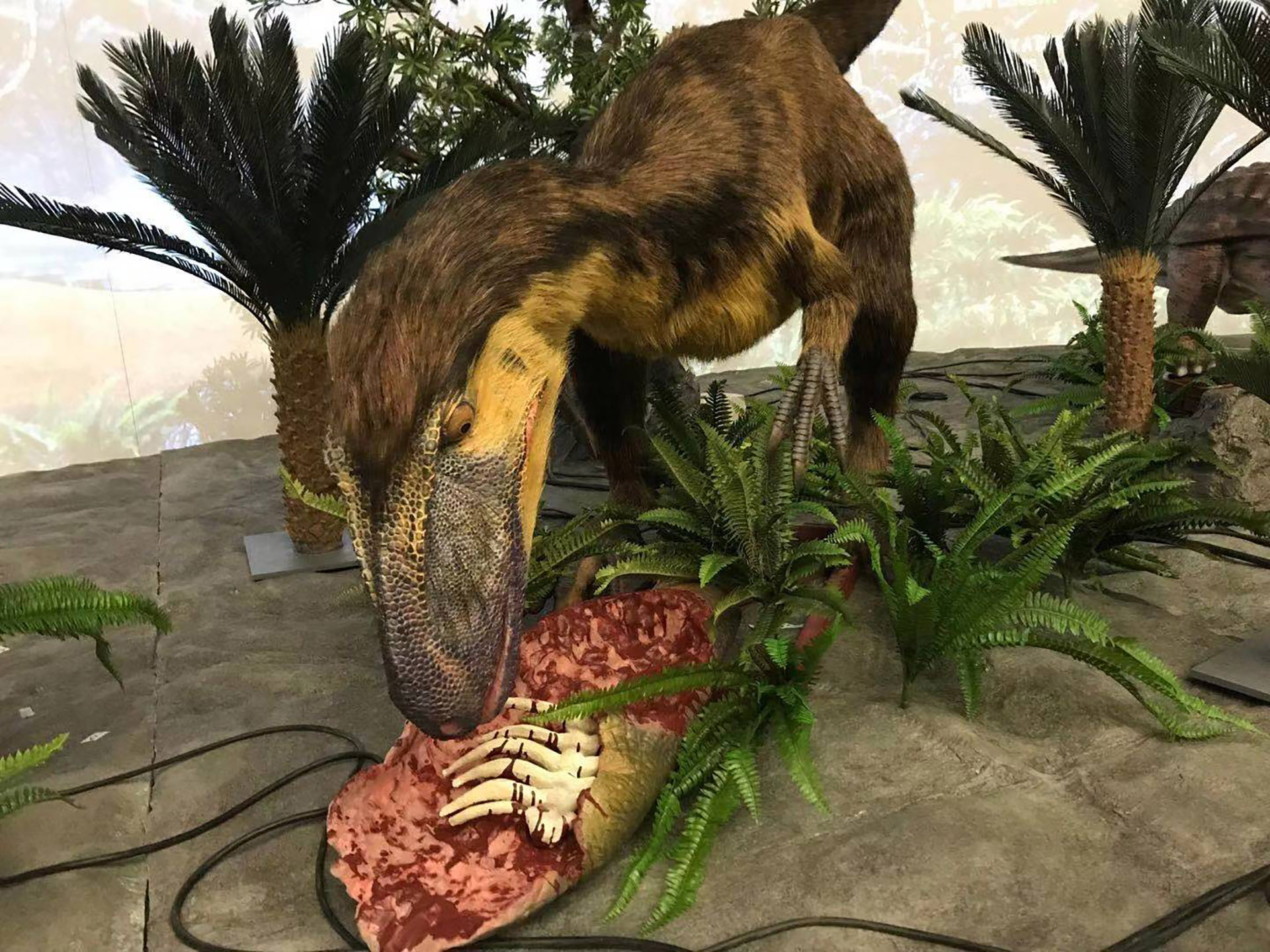Tiamat (Talarurus) animatronic model with molded silicone skin technology