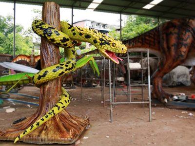 Realistic Animatronic Python Snake Model