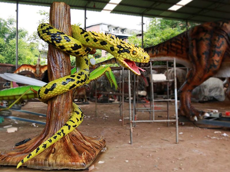 Realistic Animatronic Python Snake Model