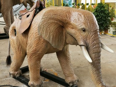 Ride-On Animatronic Baby Elephant — Interactive Elephant Ride for Kids & Parks