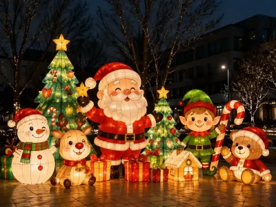 Christmas Lighting Show — Zoo Christmas Lights & Winter Lantern Festival Display