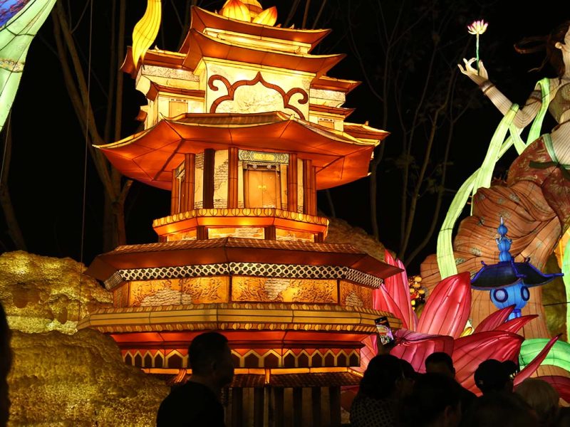 Feitian Apsara Lantern — Custom Flying Celestial Maiden Festival Display