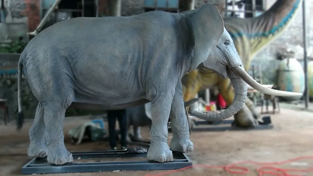 Animatronic African Elephant Display — custom festival lantern display from Zigong manufacturer