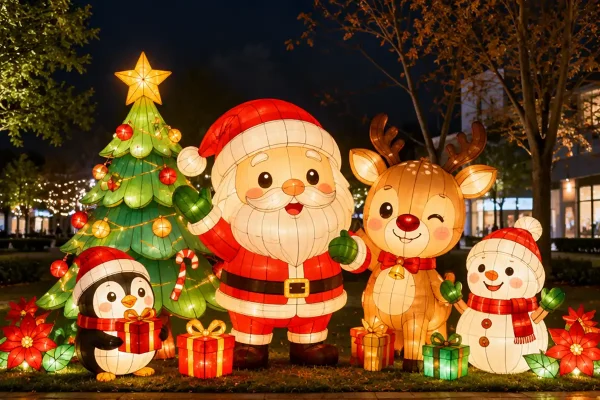 Christmas Lighting Show — Custom Holiday Lantern Displays for Zoos, Parks & Theme Parks