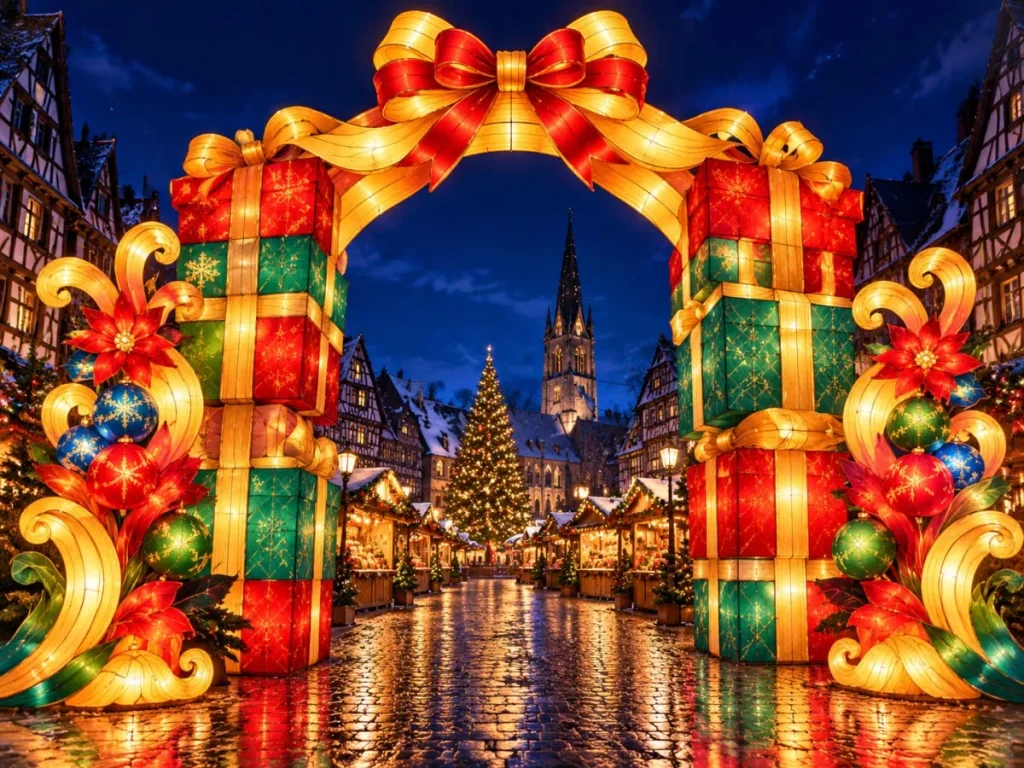 Christmas Market Lighting in Germany