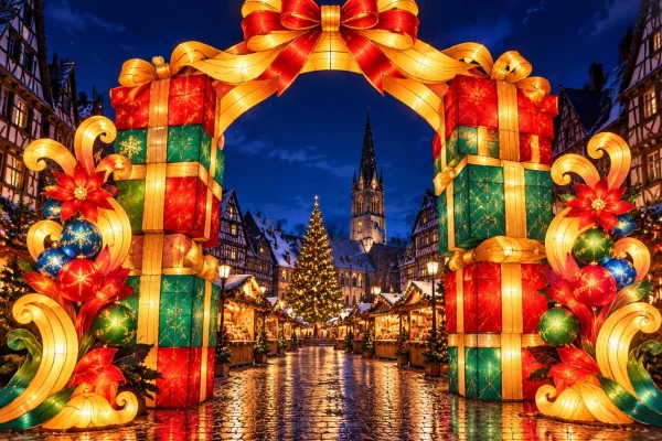 Christmas Market Lighting in Germany