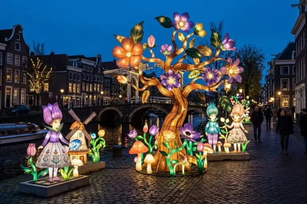 Light Festival Installation in the Netherlands: Canal Guide