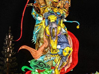 Giant Monkey King Lantern — Sun Wukong Festival Sculpture