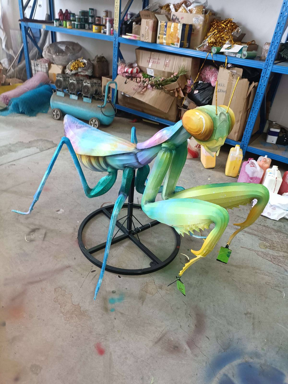 Mantis Lantern in warm festival lighting